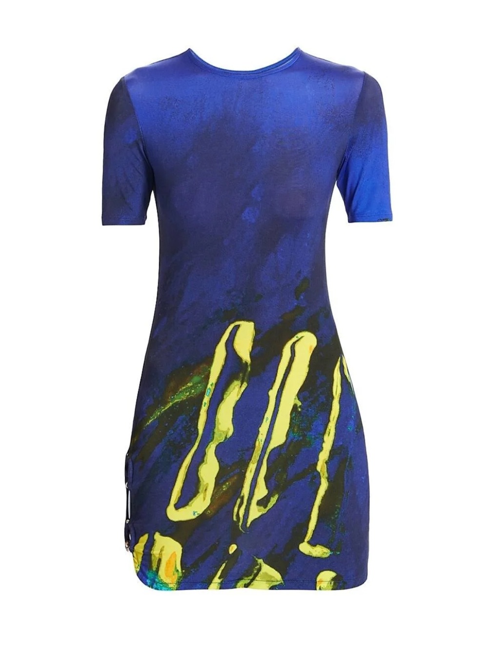 Louisa Ballou Women's Blue O-Ring Minidress